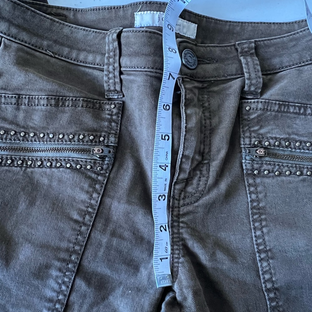 Joie Green Studded Hazina Skinny Ankle Jean - Picture 10 of 12